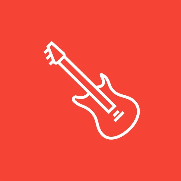 Electric guitar line icon. — Stock Vector