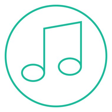 Müzik notası simgesi.