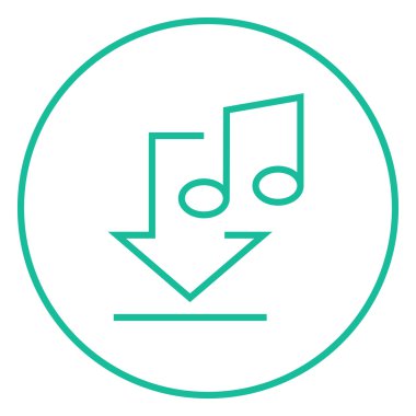 Download müzik satırı simgesi.