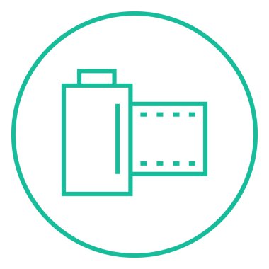 Kamera rulo satırı simgesi.