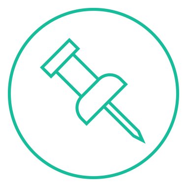 raptiye satırı simgesi.