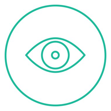 Göz çizgisi simgesi.