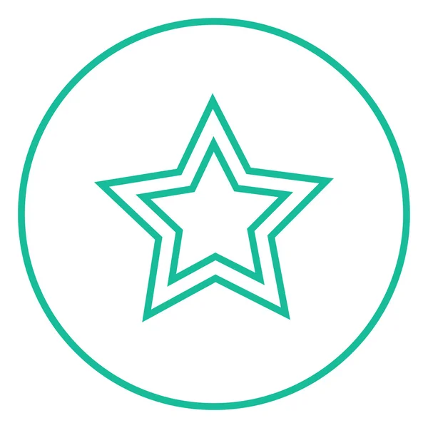 Rating star line icon. — Stock Vector