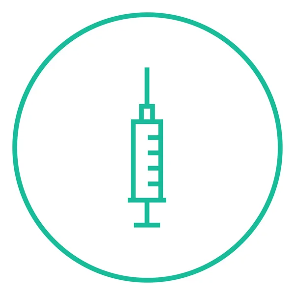 注射器线图标. — 图库矢量图片