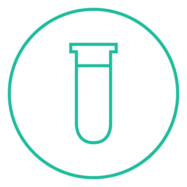 Test tube line icon. — Stock Vector