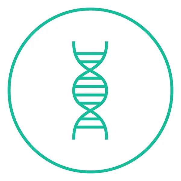 Εικονίδιο γραμμής DNA. — Διανυσματικό Αρχείο