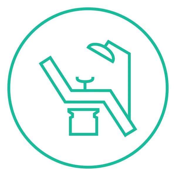 Dental chair line icon. — Stock Vector