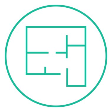 Düzenini ev satırı simgesi.