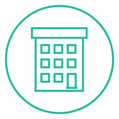 Satırı simgesi bina kat mülkiyeti.