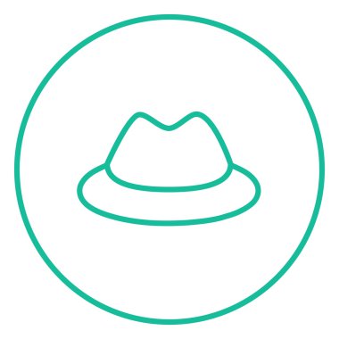 Klasik şapka satırı simgesi.