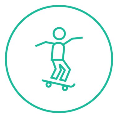 Kaykay çizgi simgesine kişini.