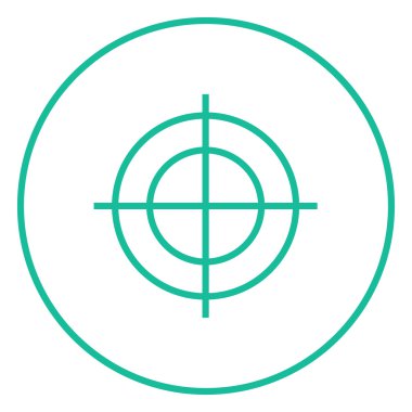 Çekim hedef satırı simgesi.