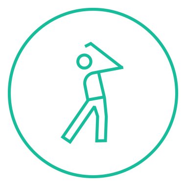 Golfçü satırı simgesi.