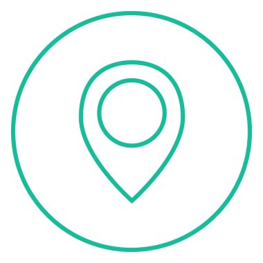 Harita işaretleyici satır simgesi.