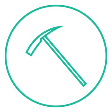 Buz kazma satırı simgesi.