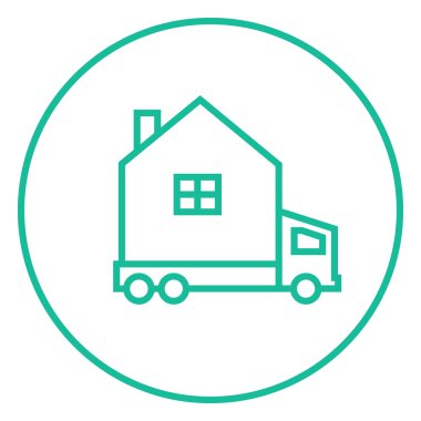 Kamyonet ve karavan satırı simgesi.