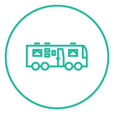 Kamyonet ve karavan satırı simgesi.