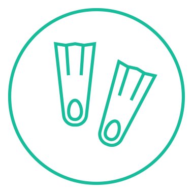 Yüzgeçler Satırı Simgesi.