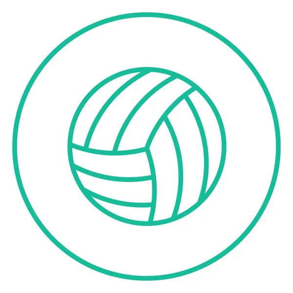 Volleybal lijn pictogram. — Stockvector