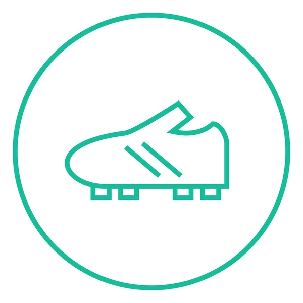 Football boot line icon. — Stock Vector