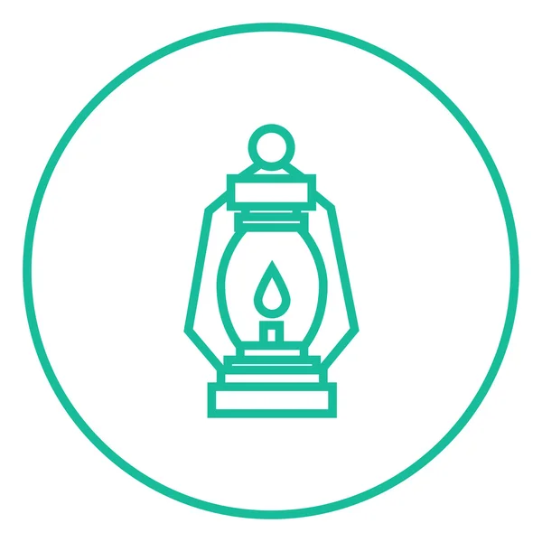 A Camping lantern sor ikon. — Stock Vector