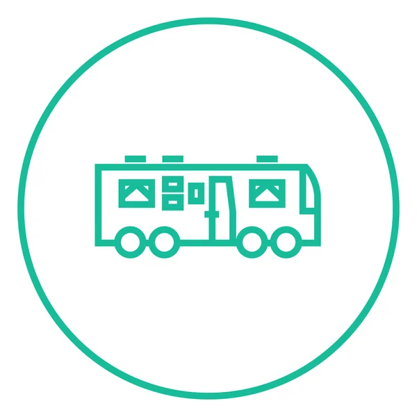 Motorhome line icon. — Stock Vector