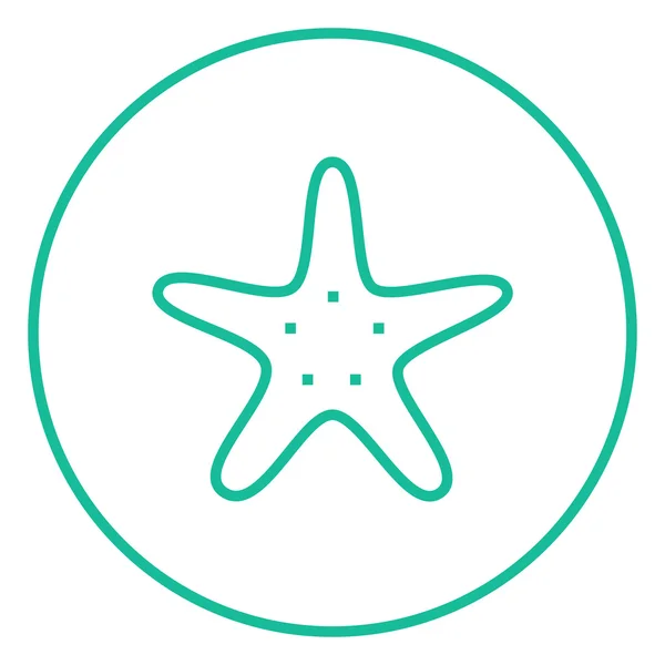 Starfish line icon. — Stock Vector