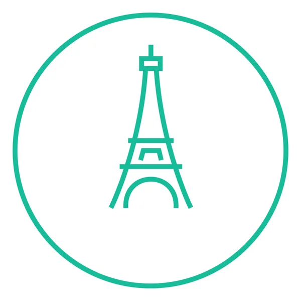 Eiffel Tower line icon. — Stock Vector