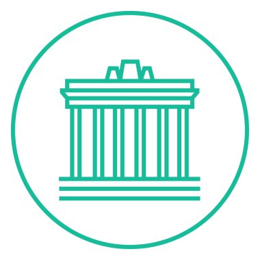 Atina satırı simgesi Akropolisi.