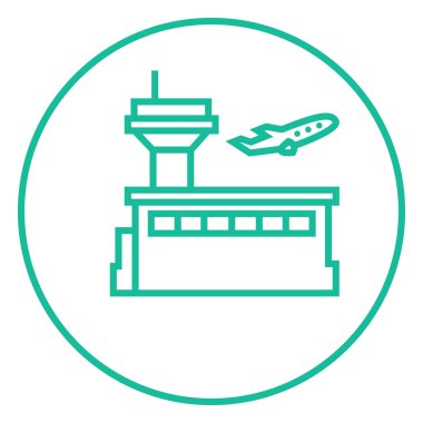 Satırı simgesi alarak uçak.