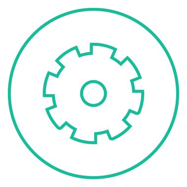 Dişli satırı simgesi.