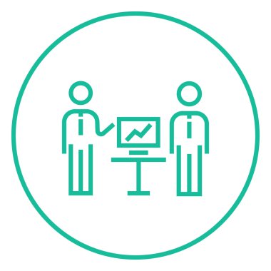 İş sunum satırı simgesi.