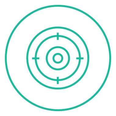 Hedef tahtası satırı simgesi.