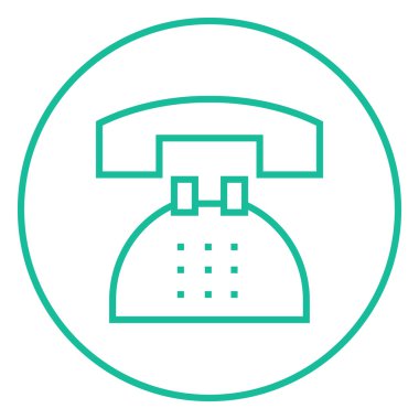 Telefon hattı simgesi.