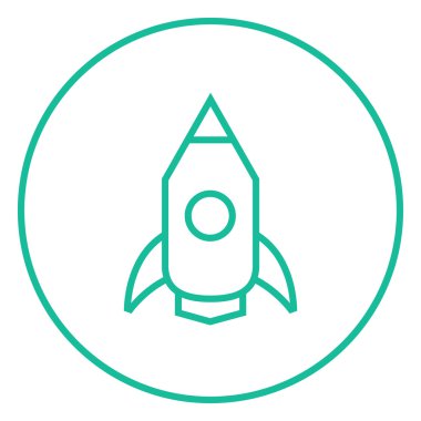 Roket satırı simgesi.