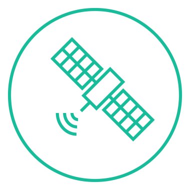 Uydu çizgisi simgesi.