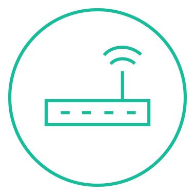 kablosuz yönlendirici satır simgesi.