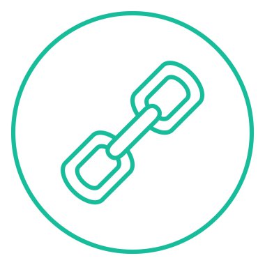 Zincir bağlantılar satırı simgesi.