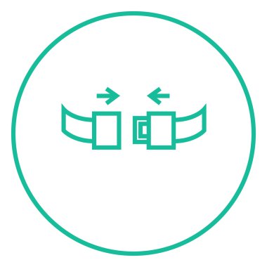 Emniyet kemeri satırı simgesi.