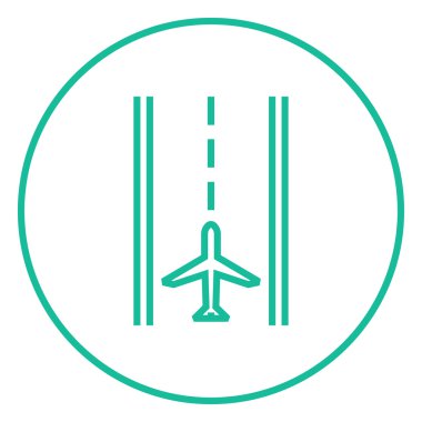 Havaalanı pist satırı simgesi.