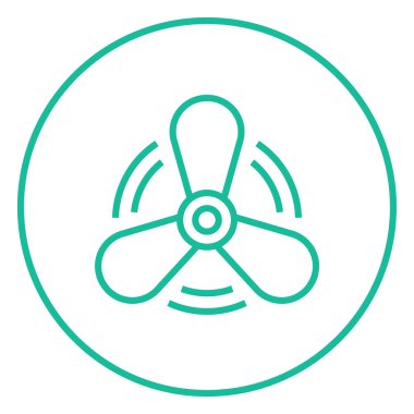 Tekne pervanesi satırı simgesi.