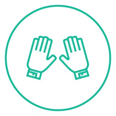 Motosiklet eldiven satırı simgesi.