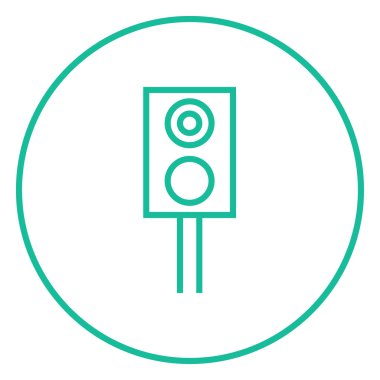 Tren trafik ışığı satırı simgesi.