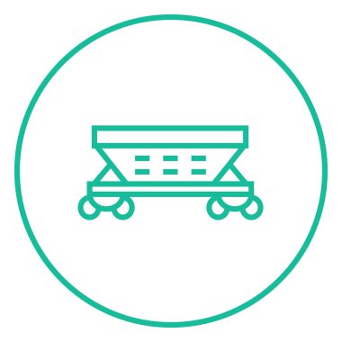 Kargo vagon satırı simgesi.