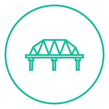 Tren yolu köprüsü satırı simgesi.