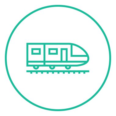 Modern yüksek hızlı tren hattı simgesi.