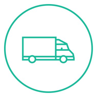 Teslimat kamyonu simgesi.