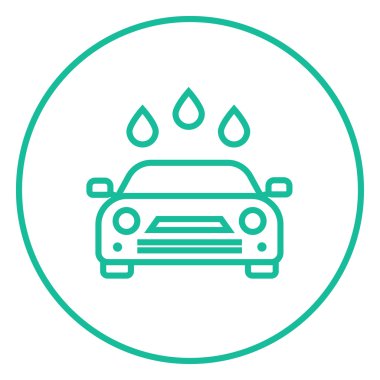 Oto yıkama satırı simgesi.