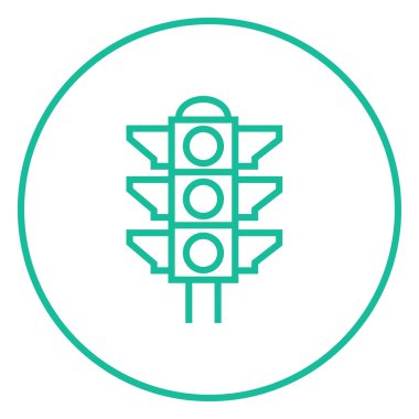 Trafik ışığı satırı simgesi.