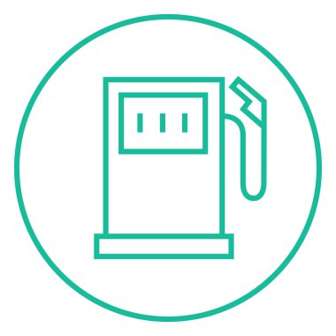 Benzin istasyonu satırı simgesi.